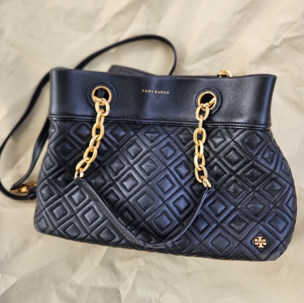 Tory Burch Fleming Top Handle Triple compartment